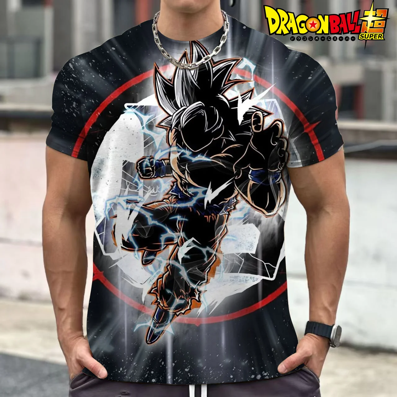 2026 Sommer Dragon Ball Retro Fitness T-Shirt Herren Oversize 3D-Druck Kurzarm Familien-Unisex Kinder-Sportshirt