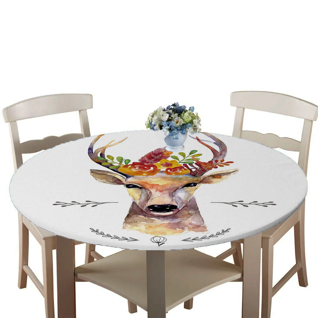 Digital Printing Tablecloth Birthday Accessory Supplies 140x140cm / 55x55Inch