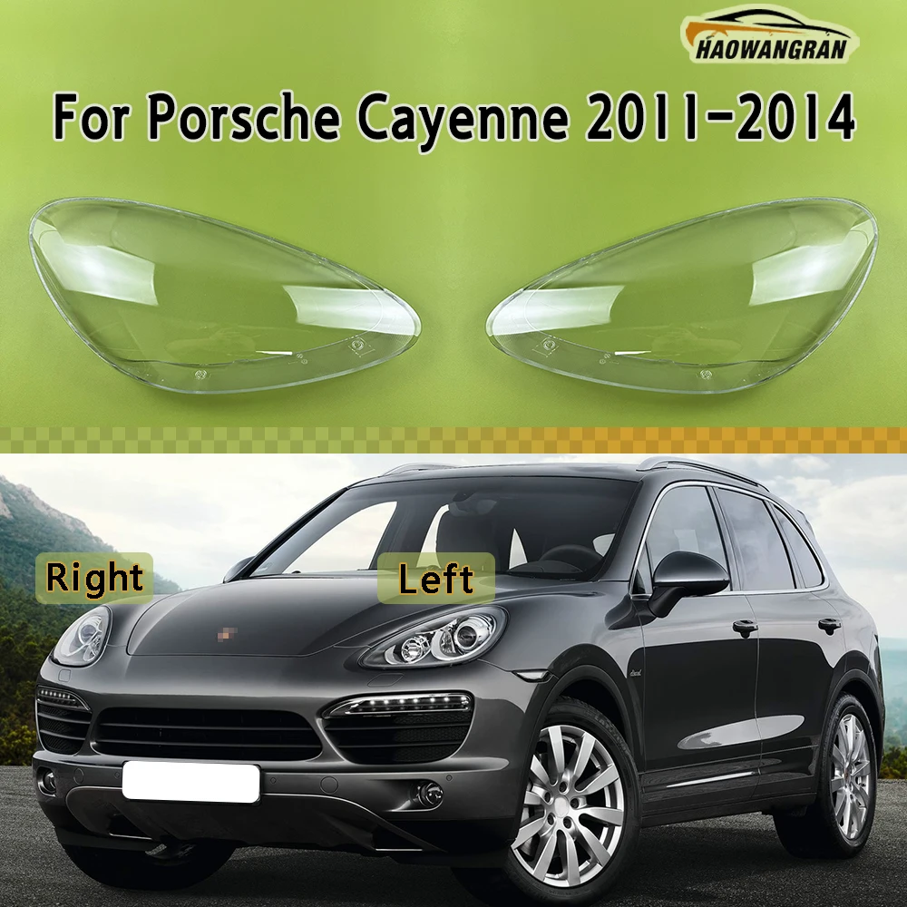 

Front Headlamp Cover Headlight Shell Lampshade Plexiglass Replace Original Lens For Porsche Cayenne 2011 2012 2013 2014