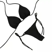 European and American Neck Strap Bikini Sexy Swimsuit WOMEN'S Split Strap Adjustable Multicolor SWIMSUIT SET 6