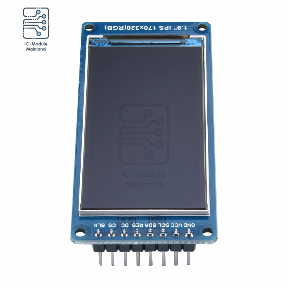 ST7789 IC Full View TFT LCD Módulo de Exibição Colorida, SPI Porta Serial, HD, 170x320, MSP430, C51 Programas, 1.9 "IPS