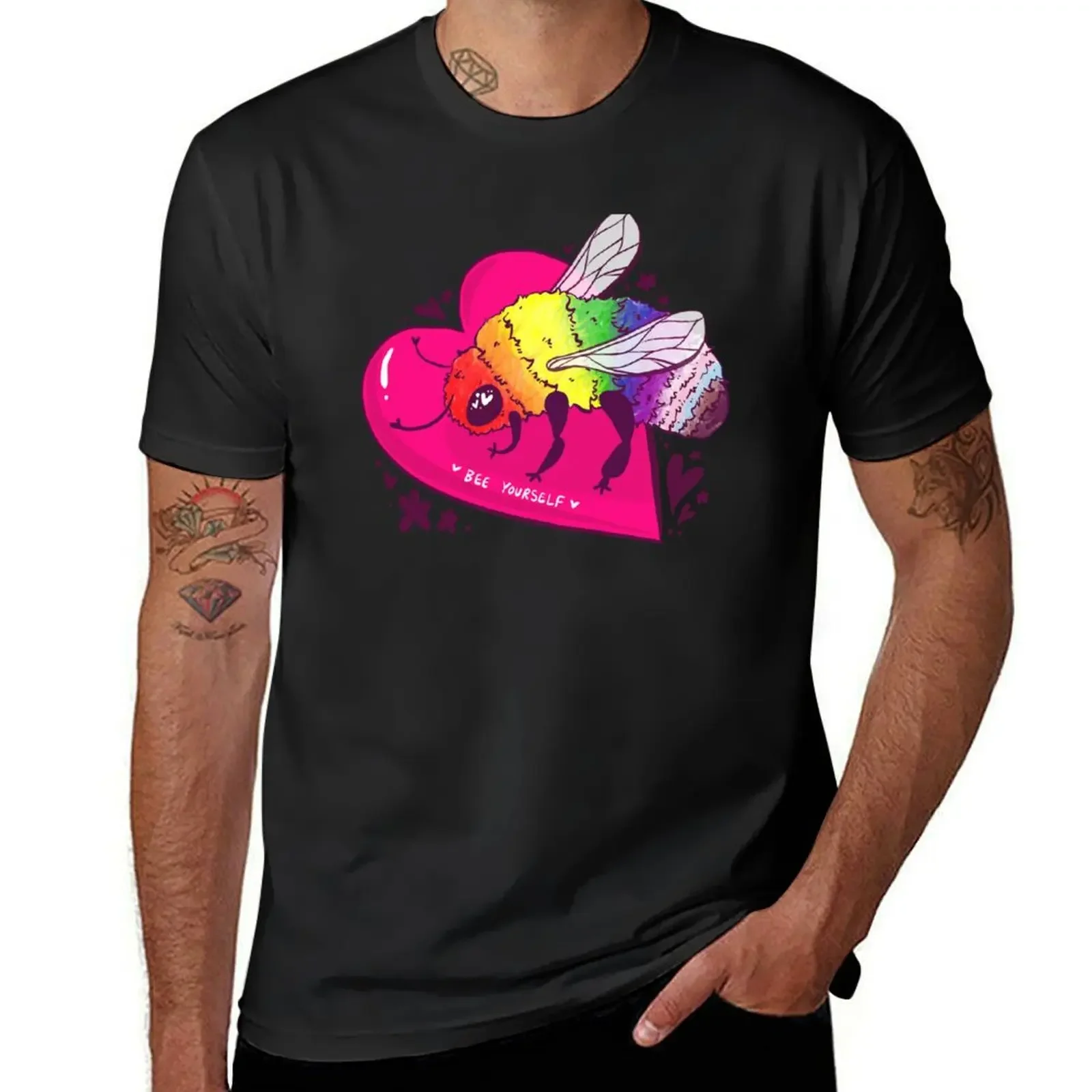 

Bee Yourself T-Shirt valentines boutique clothes T-shirts oversize outfits for men