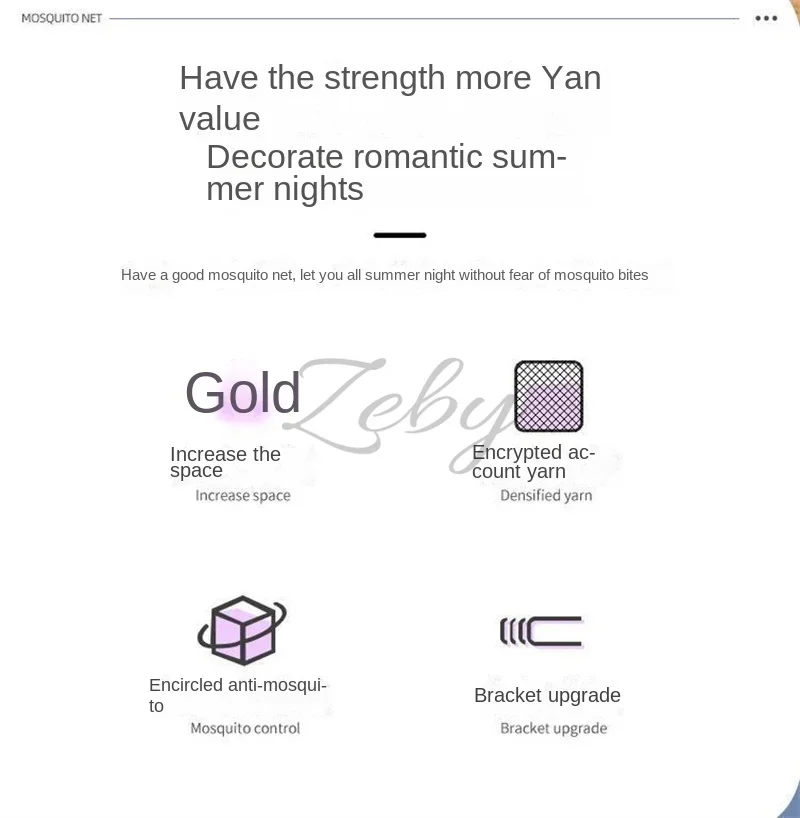 Romantic Lace Pleated Mosquito Net Embroidery Breathable Square Queen Double Bed Net Canopy Not Included Stainless Steel Bracket