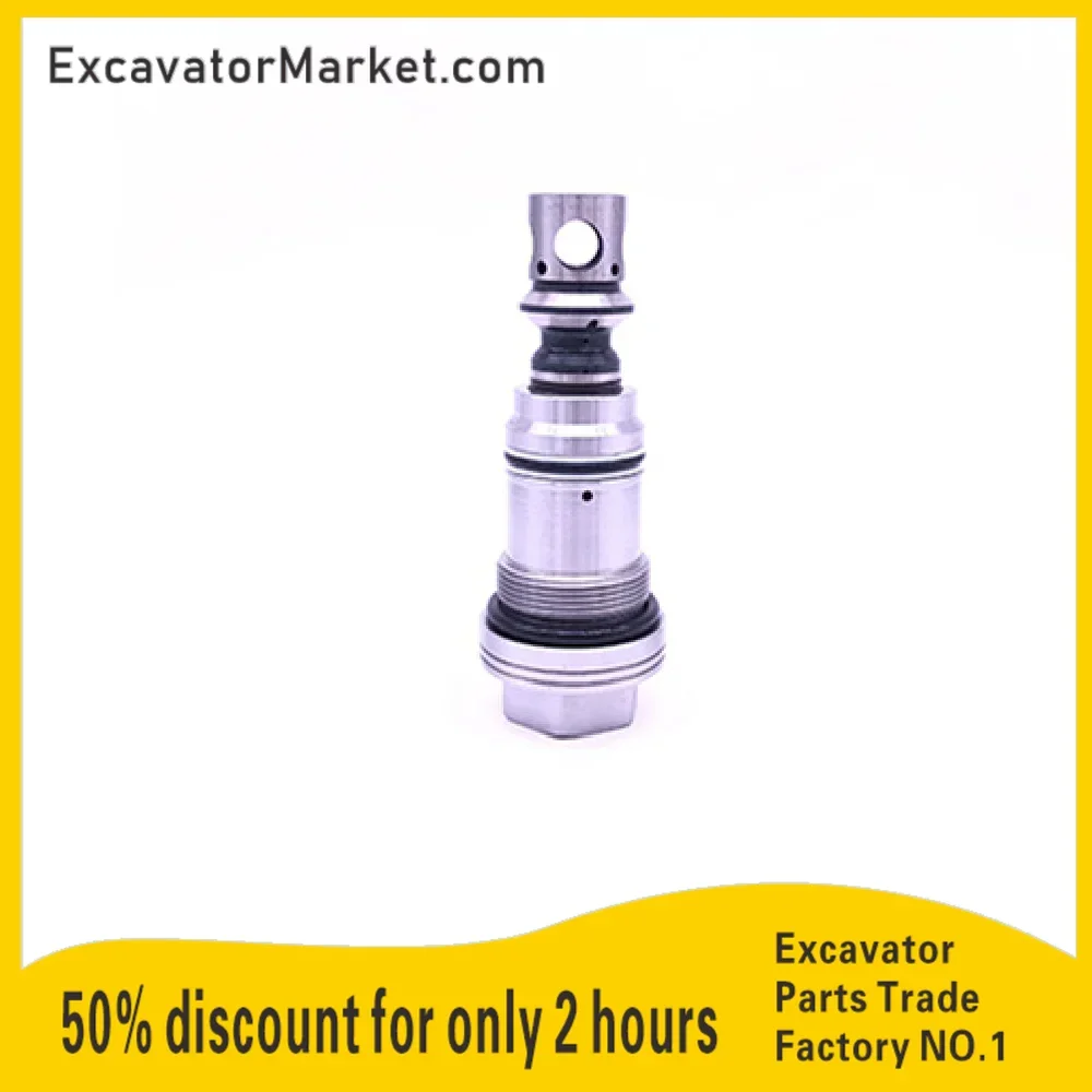 PC200-7 pressure compensation valve  Excavator spare parts  Hydraulic Parts Construction Machinery