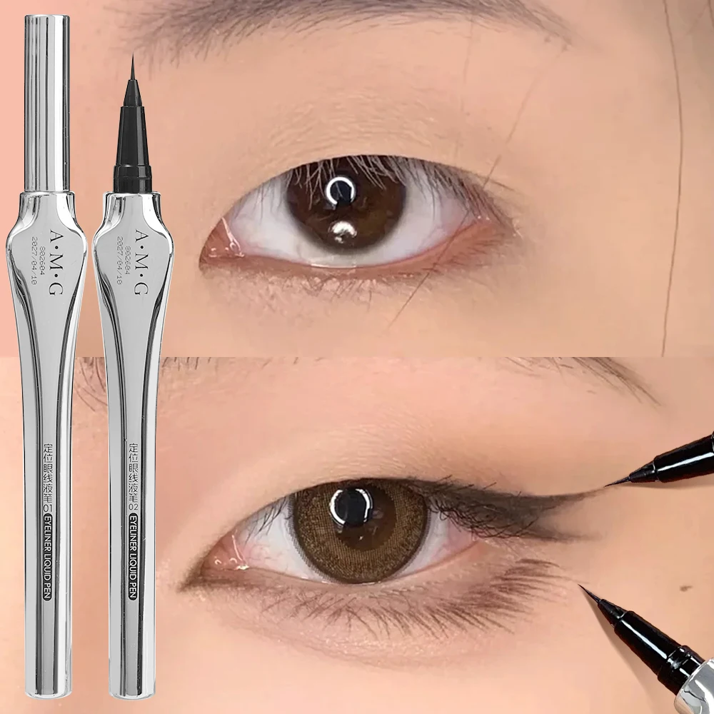 Penna per Eyeliner di posizionamento da 0.01mm fodera per occhi liquida ultrasottile impermeabile a lunga durata a prova di sbavature per ciglia inferiori trucco per occhi di bellezza