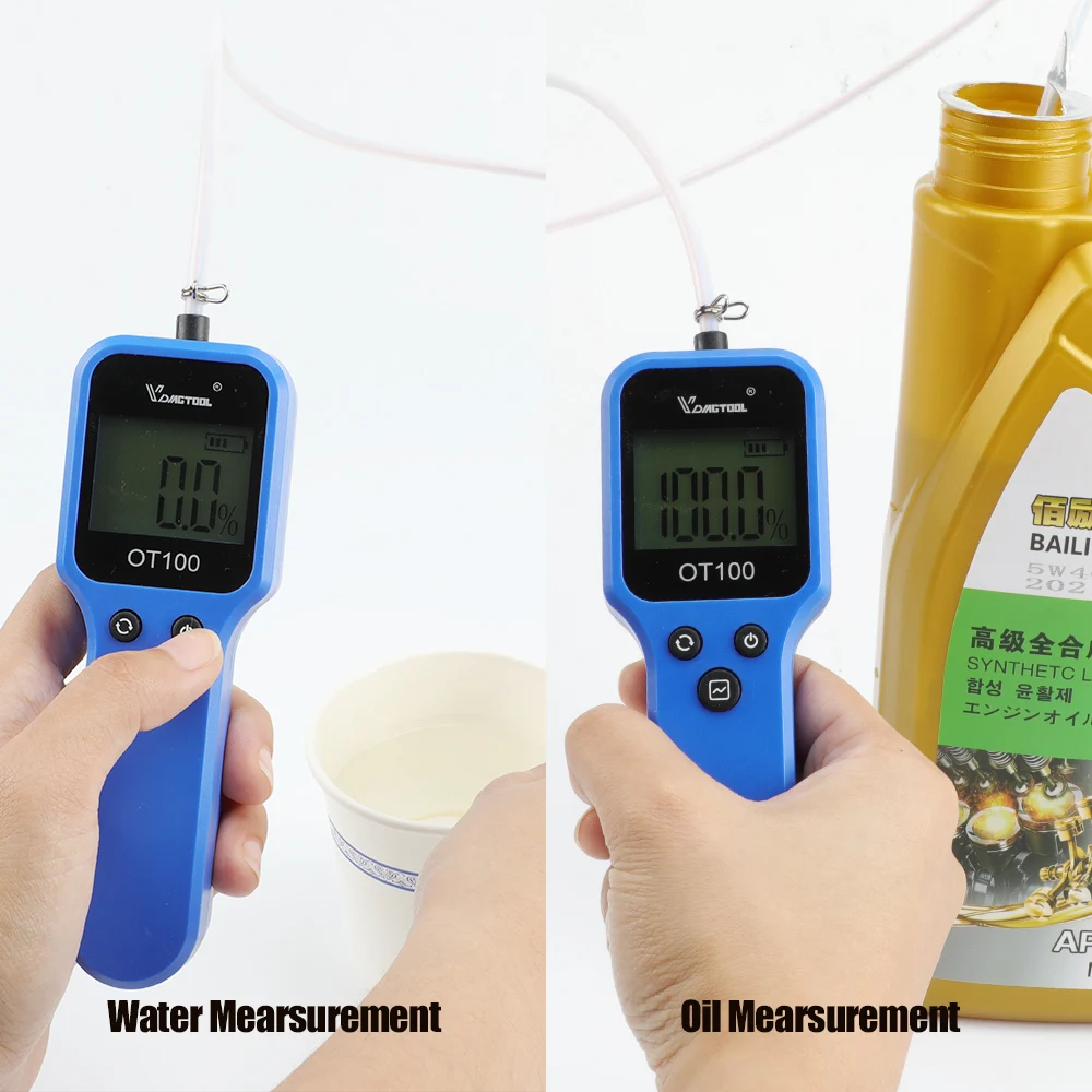 OT100 Engine Oil Tester For Auto Check Oil Quality Detector LED Display Gas Analyzer Brake Fluid Tester Inject Check Oil Tester