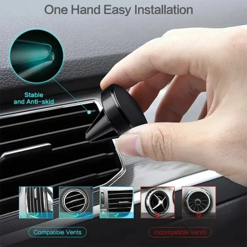 1PCS Auto Montiert Magnetische Telefon Halter Magnetische Navigation Halter Air Outlet Magnetische Halter für iPhone 16 15 Xiaomi universal