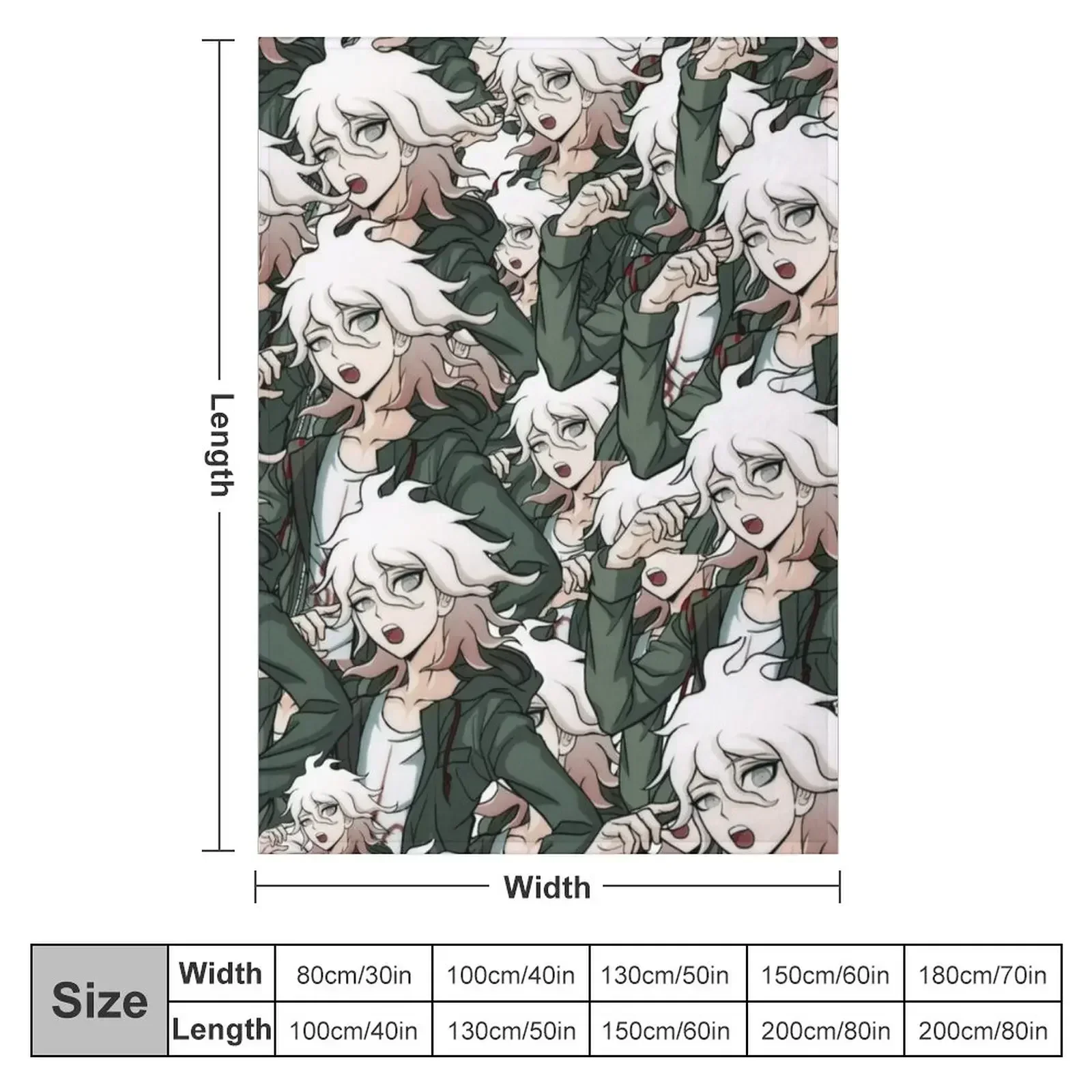 *nagito komaeda voice* hope Throw Blanket Polar Cute Sofa Quilt Blankets