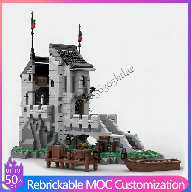1383 pièces, tour de surveillance de construction, MOC, construction modulaire personnalisée, technologie de conception, jouet populaire pour enfants, bricolage, cadeau de festival