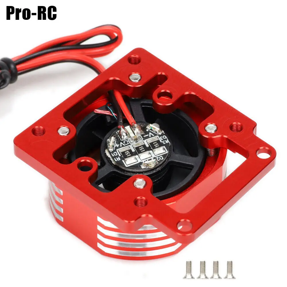 Kit Kipas Pendingin 3476 Aloi Aluminium untuk Motor 3483 untuk Truk Rc Off-Load TRAXXAS 1/8 SLEDGE 4WD 95076-4