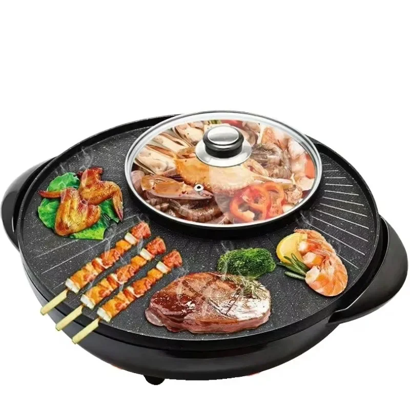 

2-in-1 BBQ Multifunctional Round Electric Oven