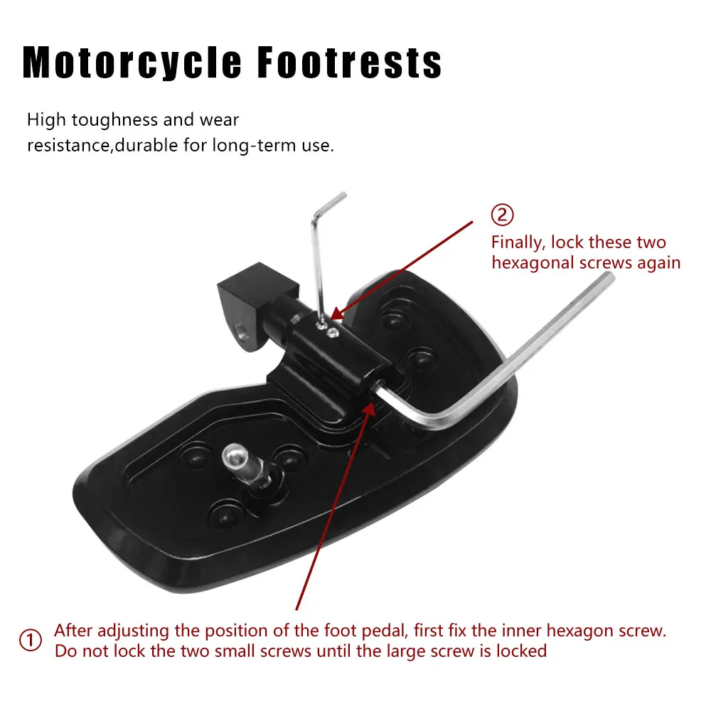 Large Footrest for Motorcycle Driver, Front Foot Peg for CMX500 Rebel CMX 500 300 Rebel500 2017-2023