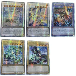 1Pcs/Set Yugioh Cards Dark Magician Centur-Ion Primera Primus Blue-Eyes White Dragon Anime Game DIY Collection QCSER Flash Cards