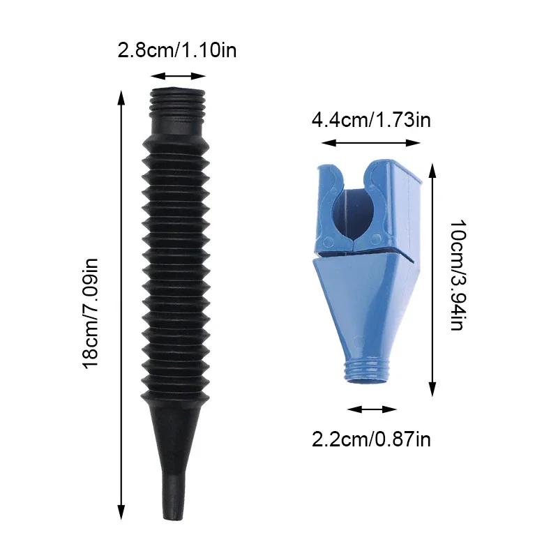 فلتر قمع زيت بلاستيكي للسيارة ، محرك بنزين للتزود بالوقود للدراجات النارية ، خرطوم قابل للفصل ، أداة تعبئة النقل ، عالية الجودة ، ساخنة