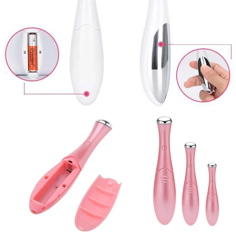 New Facial Cleanser Wash Face Machine Skin Pore Cleaner with Vibration Eye Face Massager Anti Ageing Wrinkle Dark Circle Pen Set