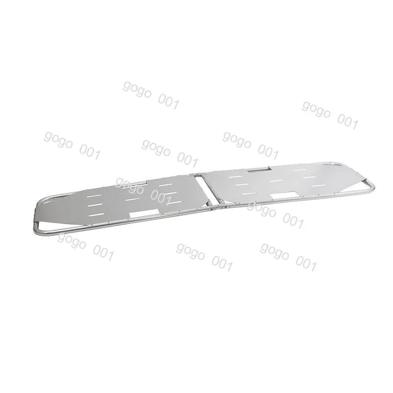 

"Aluminum Alloy Folding Stretcher, 2-Fold Hard Board for Emergency Rescue, Lightweight First Aid Portable Spine Board"