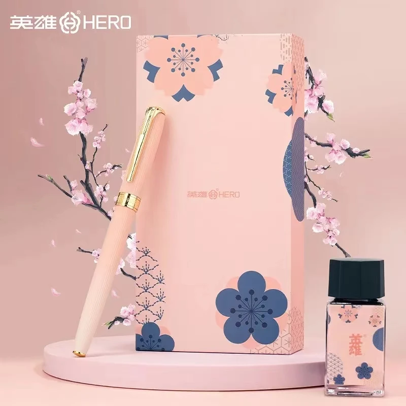 Pen Gift Box Sakura Series Female Students Writing Practice Ink Pen Set High Appearance Level Holiday Gift Exquisite Pens