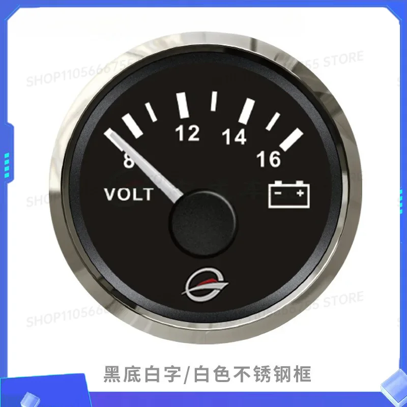 Rust proof voltmeter PVC waterproof electric meter RV stainless steel frame DC voltmeter