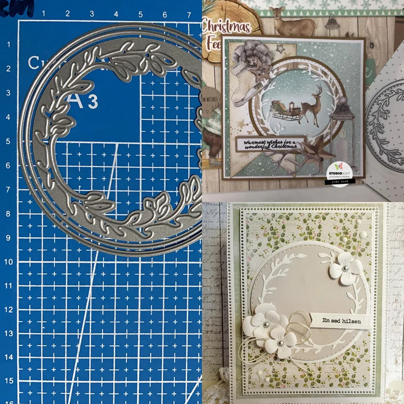 Lucky Goddess Metal Cutting Dies Circle Frame Diy Scrapbooking Photo Album Decorative Embossing Paper Card Crafts