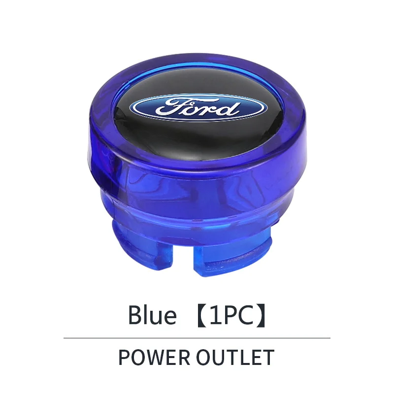 For Ford Fiesta Ranger Fusion Mondeo Mustang Transit Sticker Car Interior Cigarette Lighter Cover Waterproof DustProof Cap - view 5