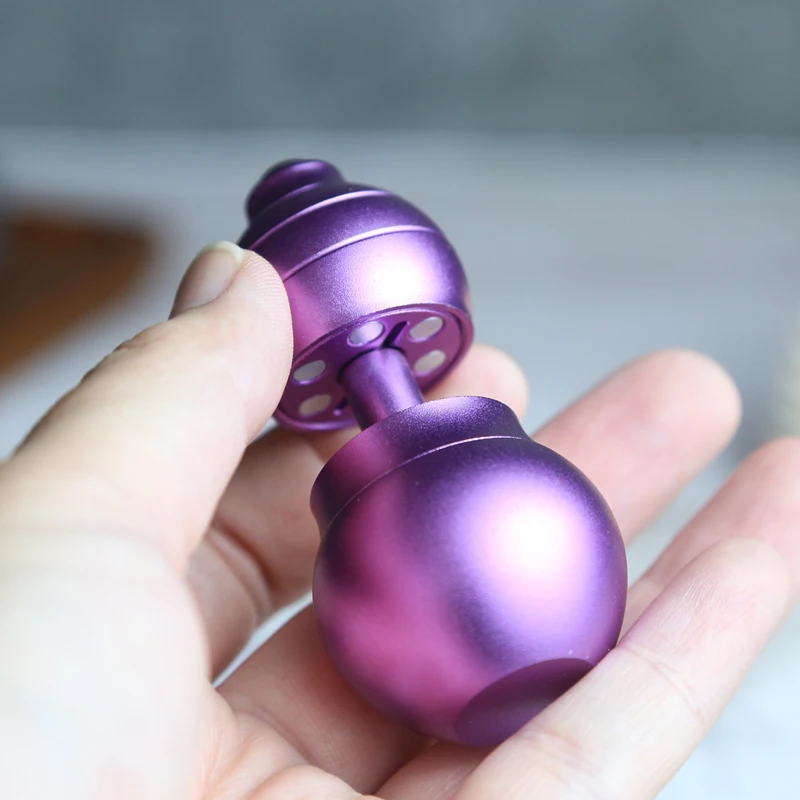 Fidget Spinner de calabaza de levitación magnética de aleación de aluminio, juguete de alivio de la ansiedad EDC de Metal para adultos para TDAH y reducción del estrés