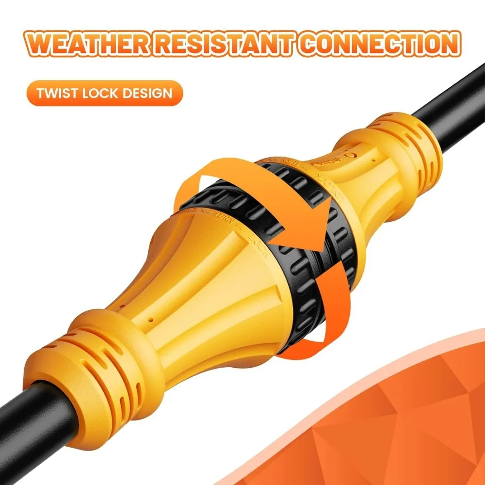 Адаптер питания для морского автофургона на 50 А, поворотный замок SS2-50P на 4-контактную розетку 50 А для лодки с прицепом для кемпера