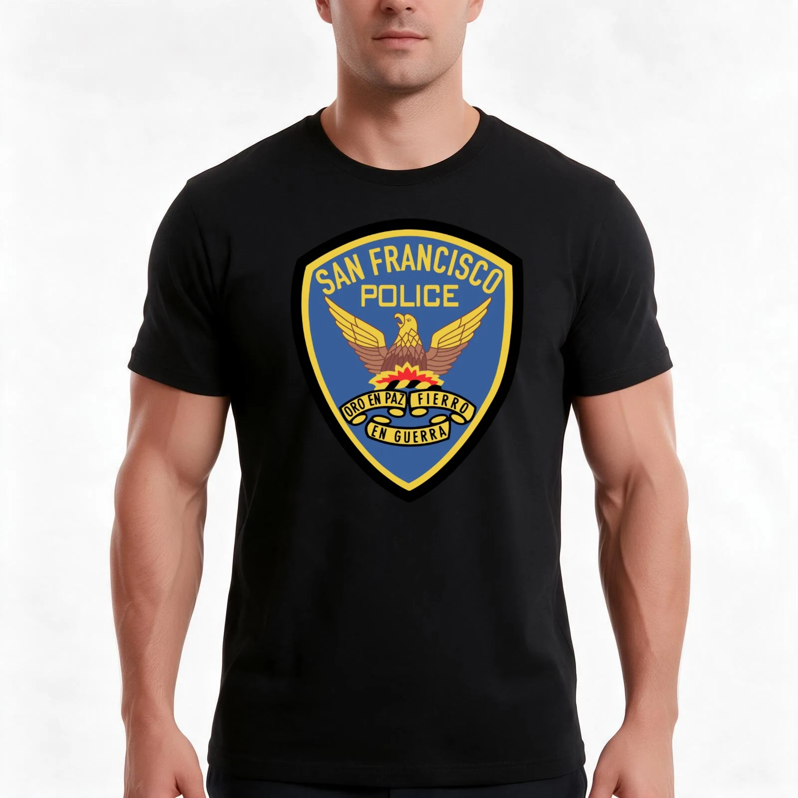 SAN FRANCISCO POLICE DEPARTMENT UNITED STATES SFPD Men T Shirt cotton tshirt 100%