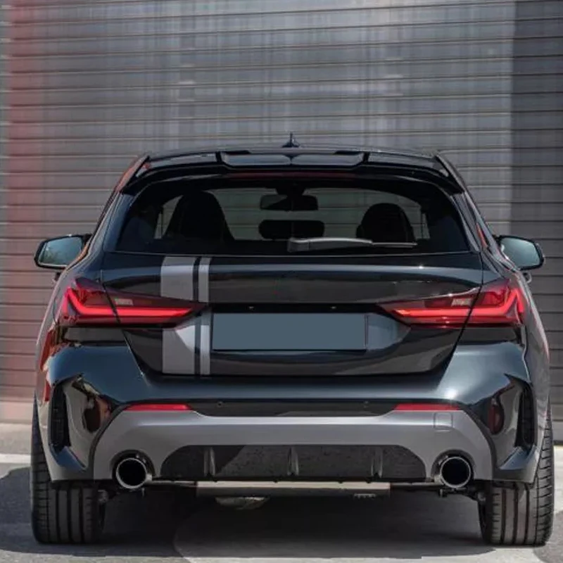 F40 Rear Roof Spoiler For BMW 1 Series F40 Hatchback 2019 to 2022 Spoiler ABS Gloss Black Or Carbon Fiber Look Body Kit