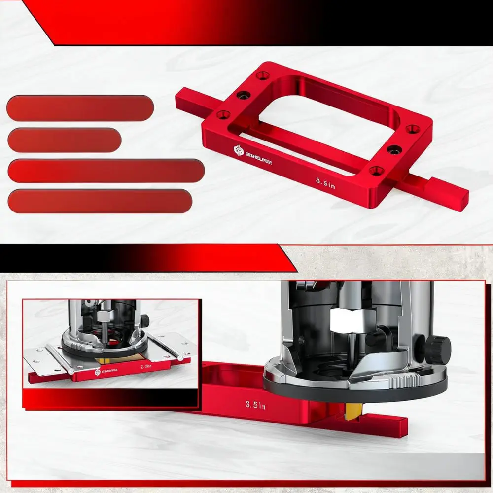 Aluminum Alloy Hinge Mortise Jig For Door Installation Precise Woodworking Template Hardware Positioning Tool