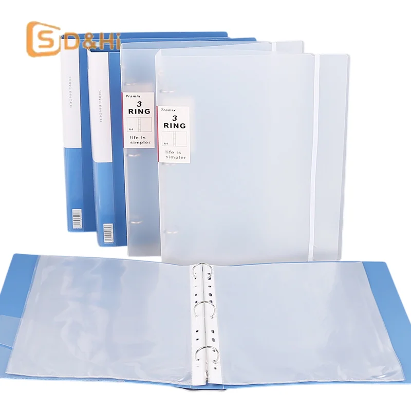 

File Organizer 31*26*4cm Office Materials Storage Folder Loose Leaf Transparent Data Book File Organizer