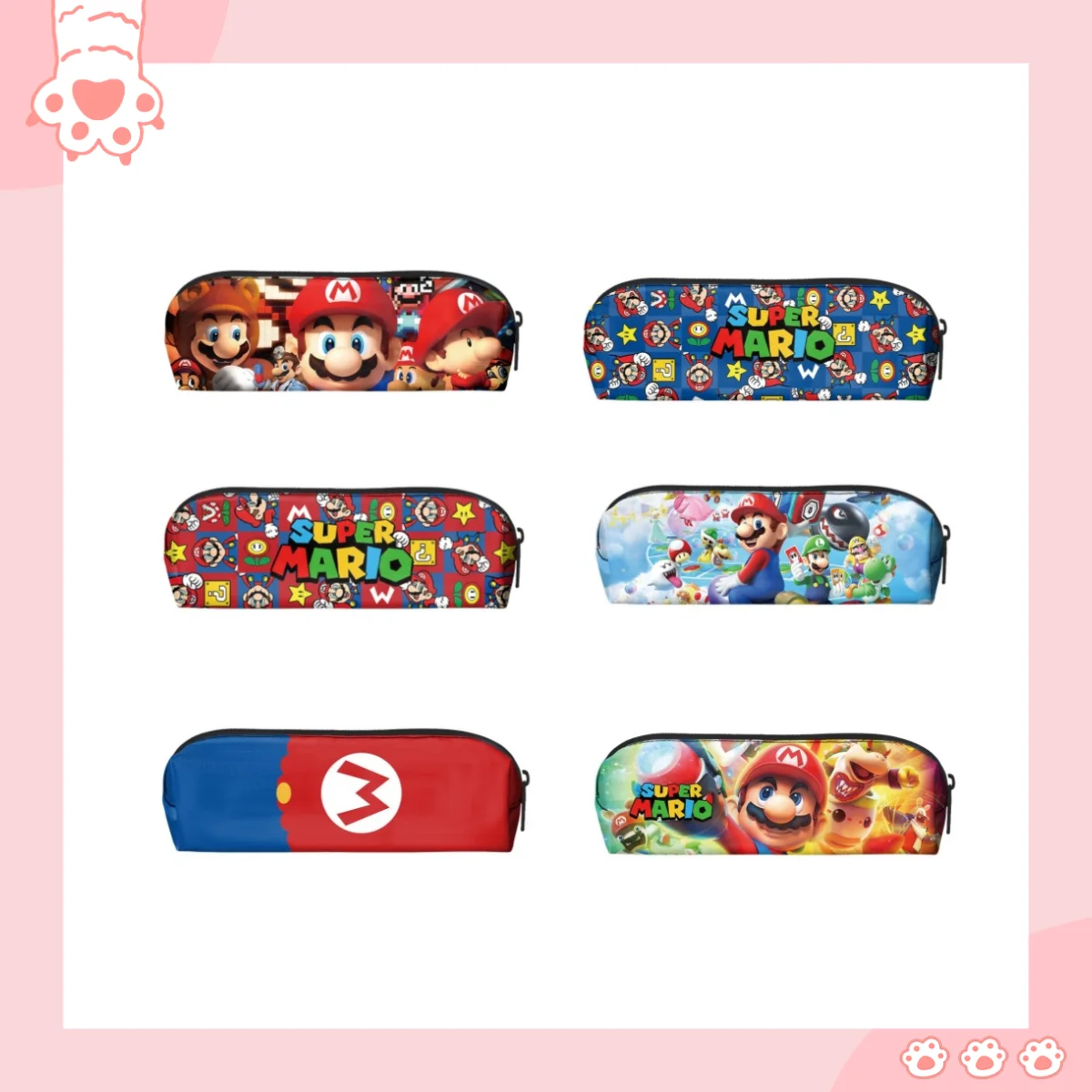 

Anime Mario surrounding children's pencil case cartoon large capacity student stationery storage pencil case cute pencil case