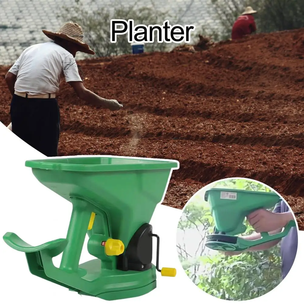 Portable Garden Spreader Wide Range Seeder Handheld Planter 1.5l Portable Gardening Spreader 5-gear Energy-saving Seeder