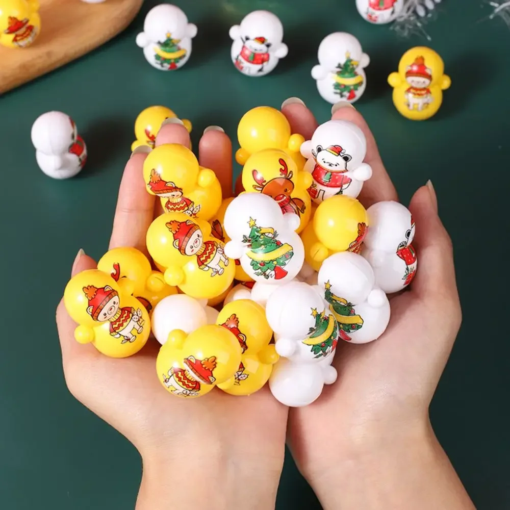 

20Pcs Mini Roly-poly Toys Christmas Christmas Tree Snowman Animals Theme Children’s Kids Desktop Educational Funny Toy Gifts