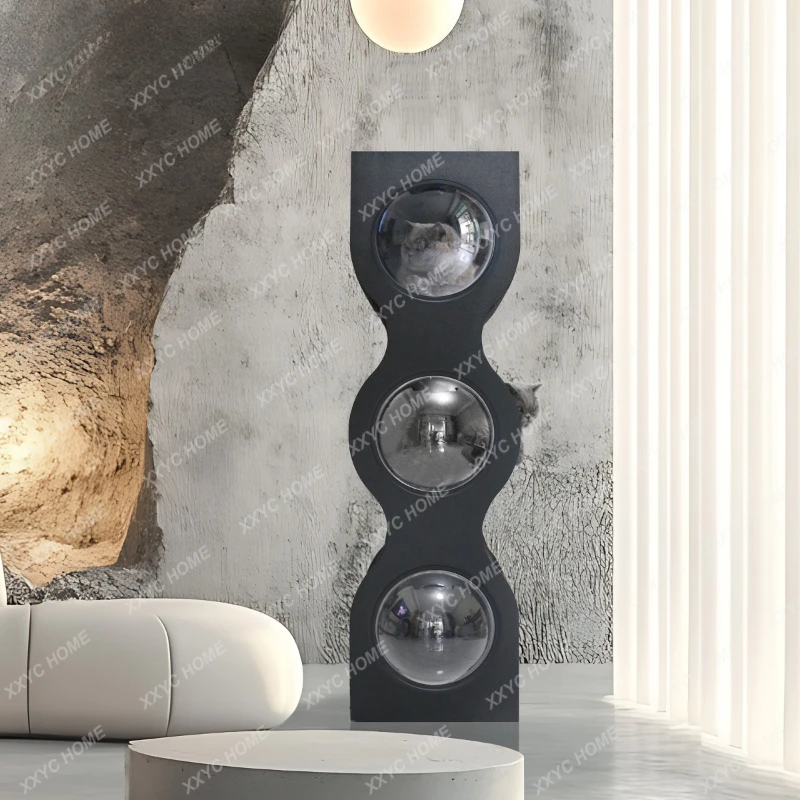 

Кошачий домик-лежанка ML из массива дерева, большой, роскошный, с простым дизайном, летний вариант.