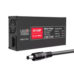 54.6V 5A Battery Charger for 13S Li-ion Hailong Battery Pack 48V Electric Bike Fast Charging Power Supply with XLR 3-Pin Plug