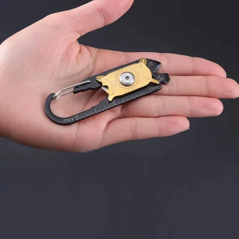 في الهواء الطلق 20 في 1 أداة الجمع متعددة الوظائف الفولاذ المقاوم للصدأ EDC أداة بطاقة تسلق الجبال المحمولة المنزل الطوارئ المفاتيح
