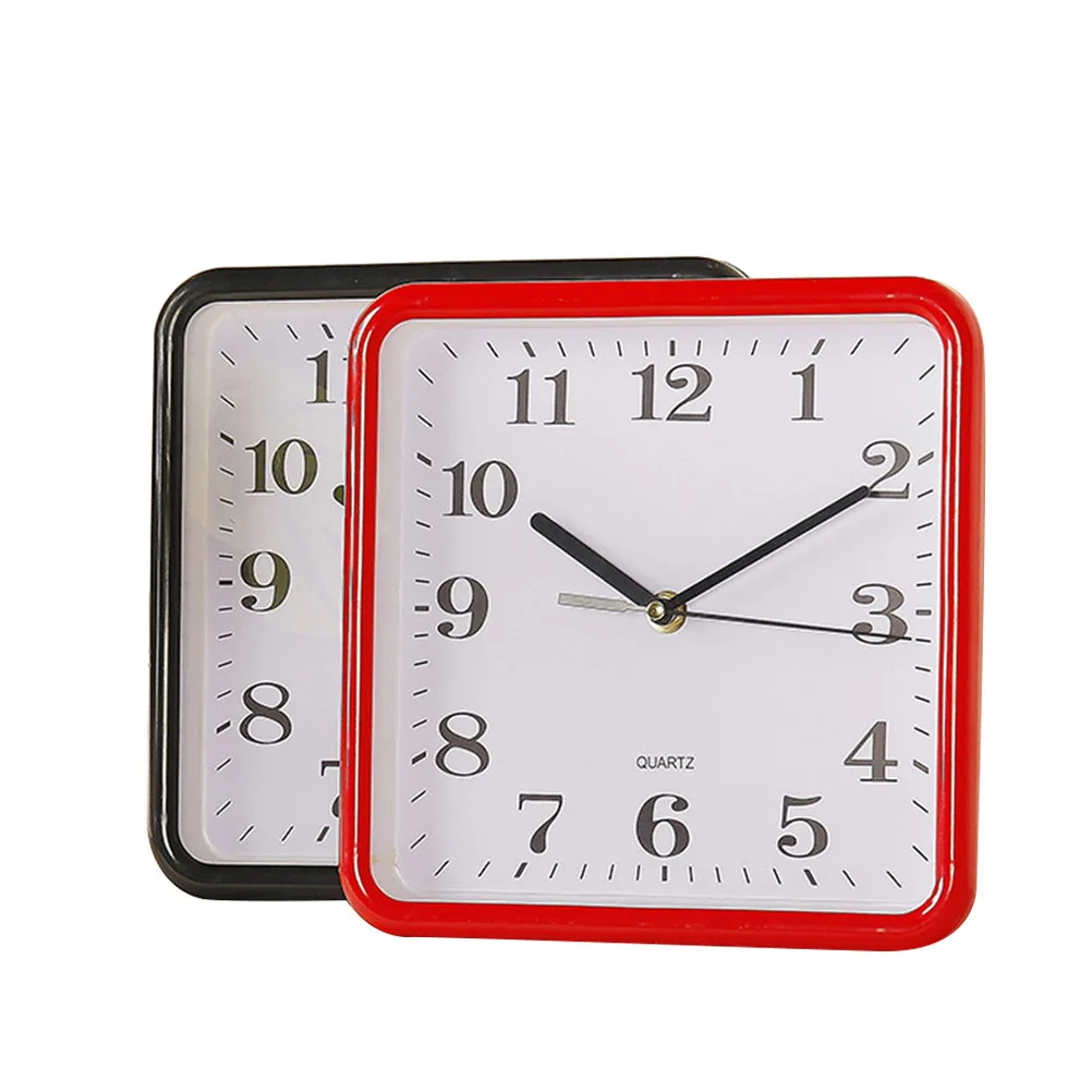 

Simple Square Wall Clock Random Color No Wall Clock Decorative Art for Home Office Living Room Bedroom