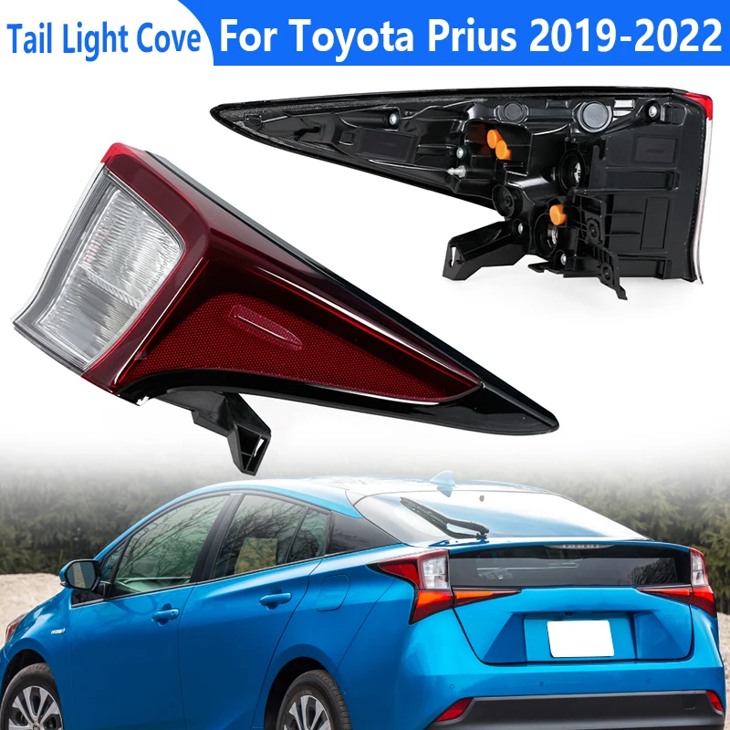 Car Tail Light Cover For Toyota Prius 2019 2020 2021 2022 Halogen Tail Lights Brake Lamps Rear Signal Lamp Taillight No Bulb