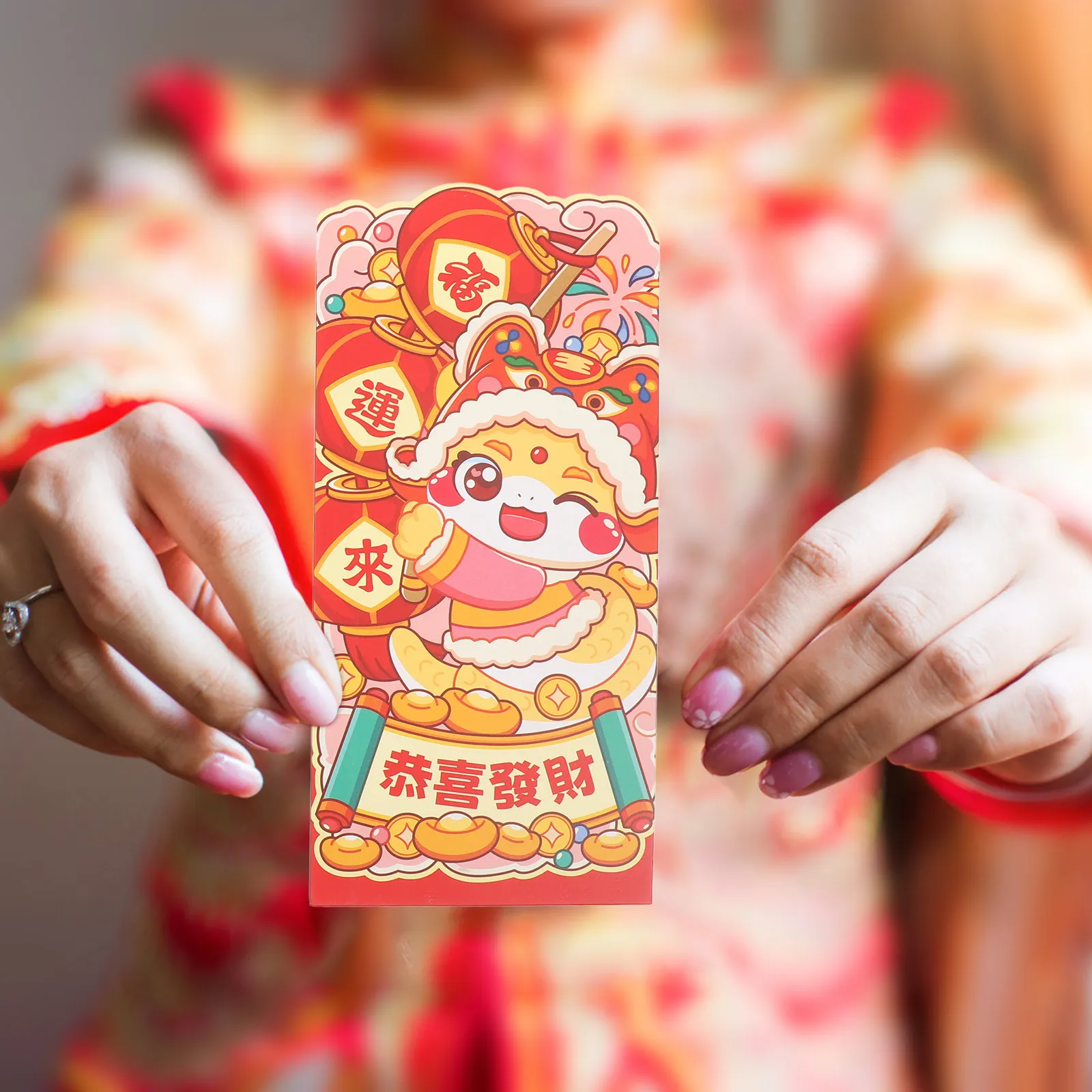 

12Pcs Chinese Red Envelopes Cute Cartoon Lucky Money Hongbao for Lunar New Year New Year Spring Festival Wedding Birthday Party