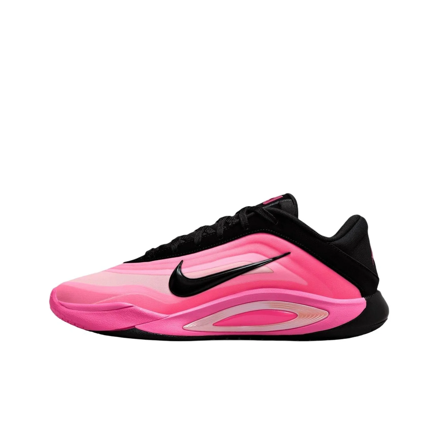 Nike A'One Slip Resistant Abrasion Resistant Low top Basketball Shoes Women's Pink Black FZ8606-001