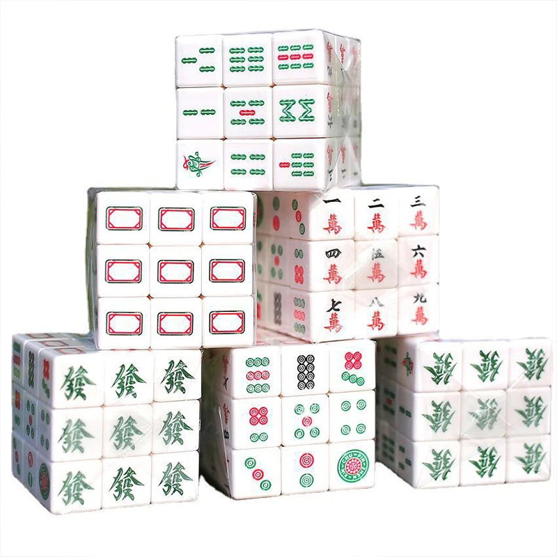 Cubos mágicos de velocidad Mahjong, rompecabezas, cubo educativo mágico, juguetes educativos para niños y adultos, cubo Digital, rompecabezas, 3x3x3