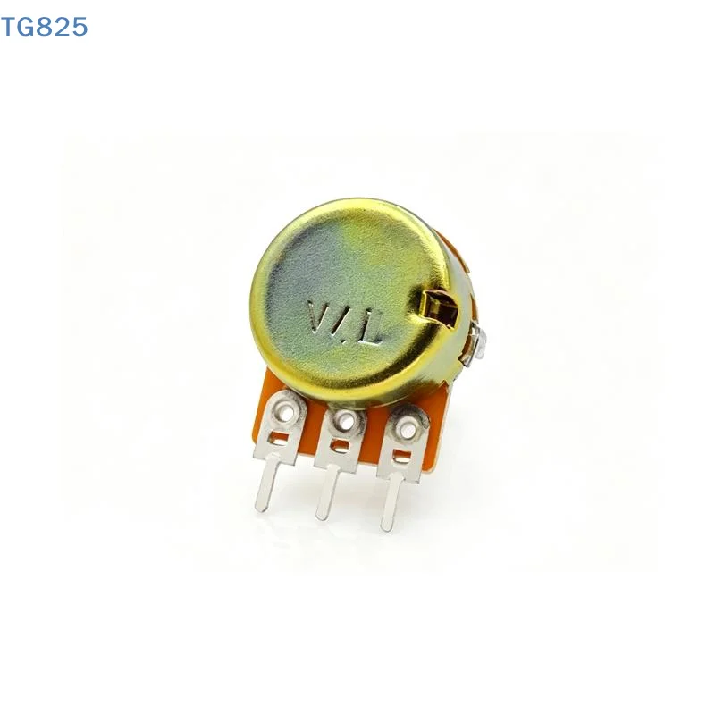 【AN】【SA】5Pcs WH148N 15mm Single Potentiometer B Type Variable Resistor Volume Control Potentiometer Audio Amplifier