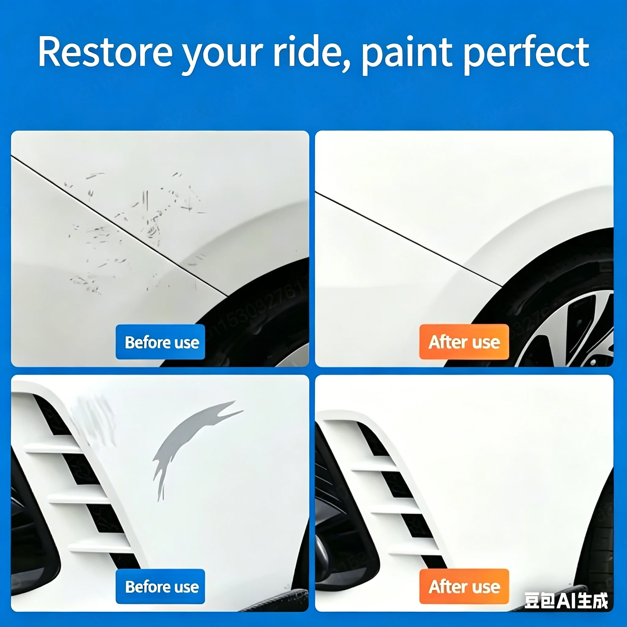 Car Scratch Wax Nano Gloss Polishing Compound - Professional Swirl Remover & Car Clay Bar Scratch Repair Paste for Deep Shine