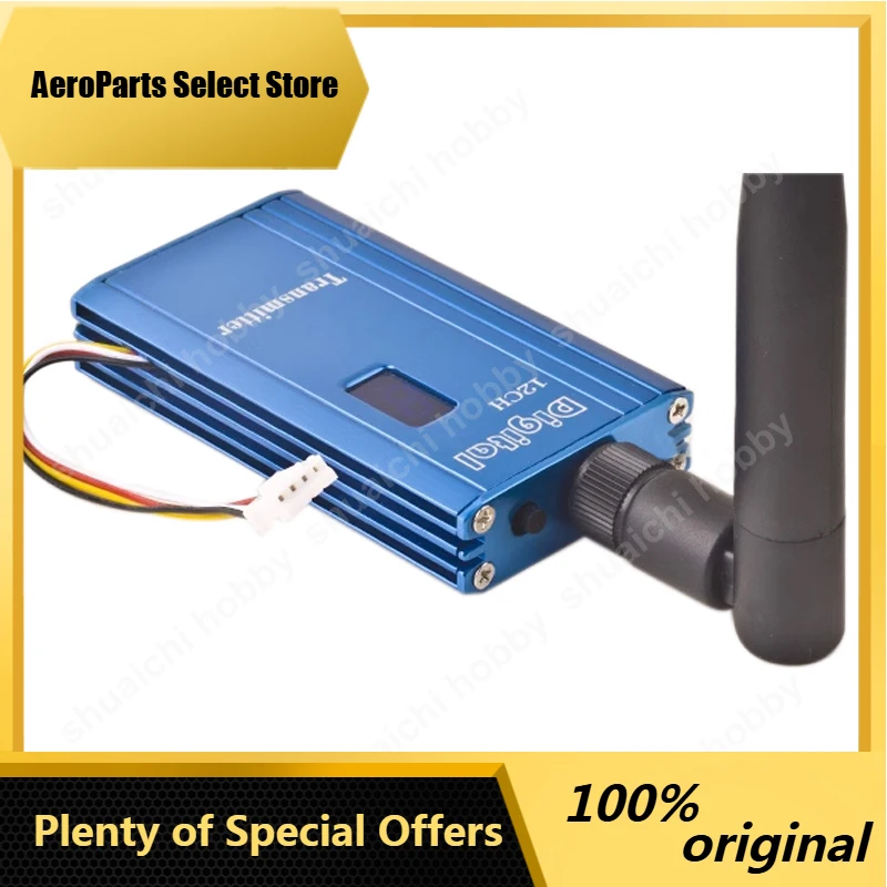 AP12.4G 1W 12 Channel Microwave Wireless Image Transmitter Receiver Audio Video Digital Display Sender For RC Long Range FPV Dro