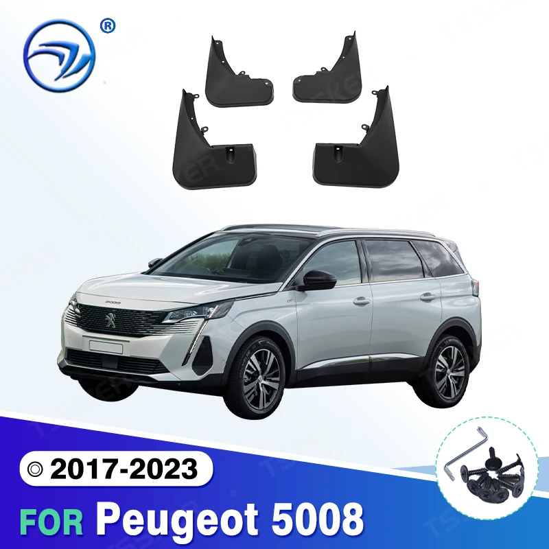 For Peugeot 5008 2017 - 2023 2018 2019 2020 2021 2022 Car Mudflaps Mud Flaps Splash Guards Mudguards Flap Fender Accessories