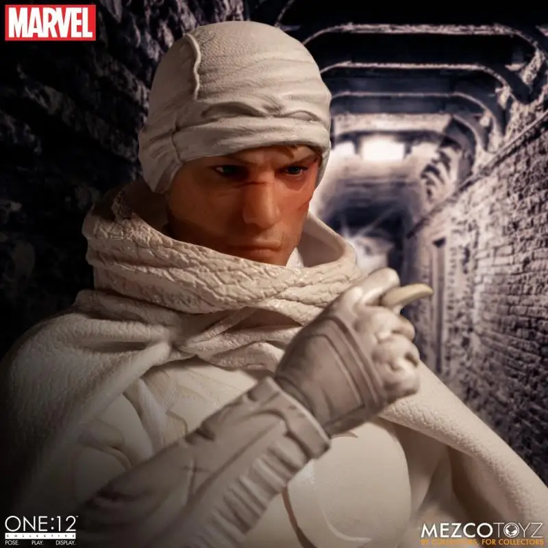 In Stock Original Mezco ONE:12 Moon Knight Anime Action Collection Figures Model Toys Gifts for Kids