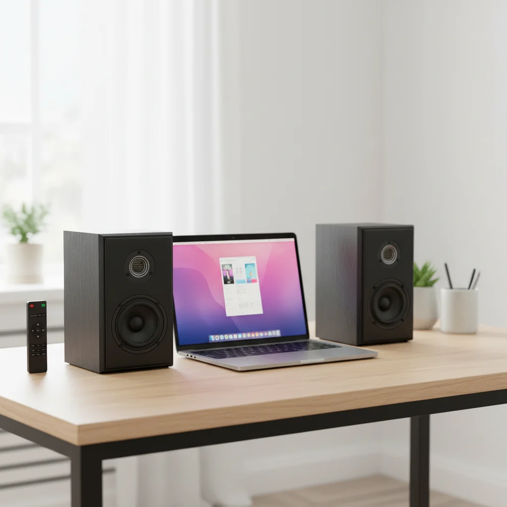 

New Best Selling HIFi Professional Music Production Speakers DJ Computer Studio BT EQ Control Power Speakers