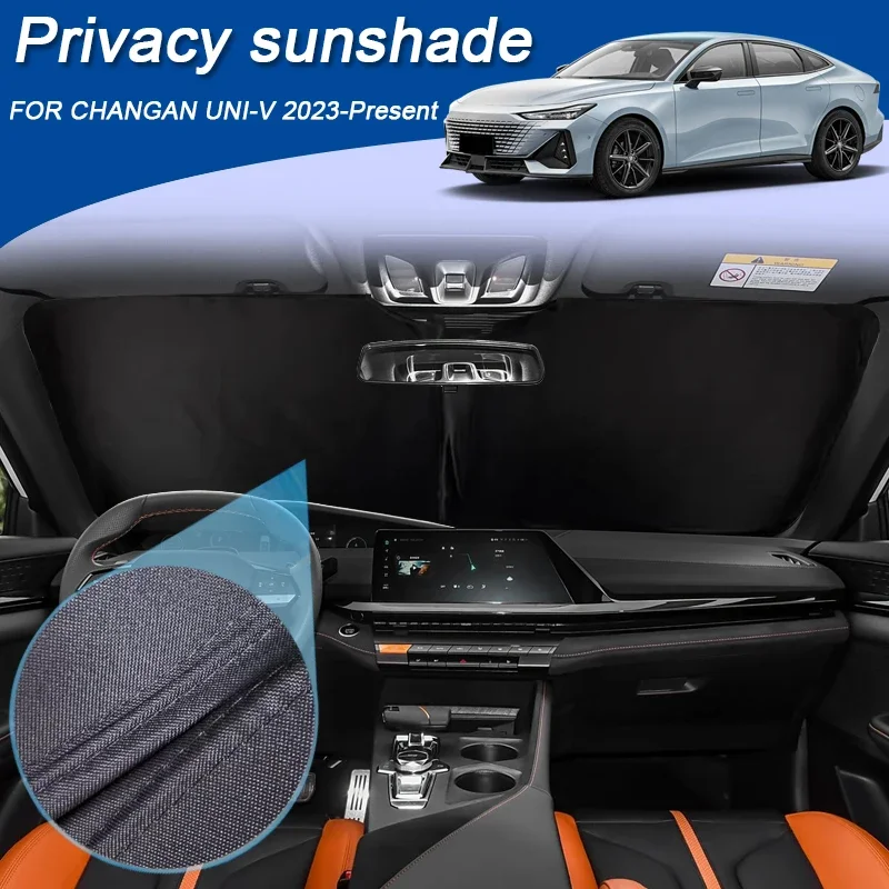 

Car Black Windows Privacy Sunshade Anti-UV Heat Insulation Protect Cover Interior Accessories For CHANGAN UNI-V 2023-Present