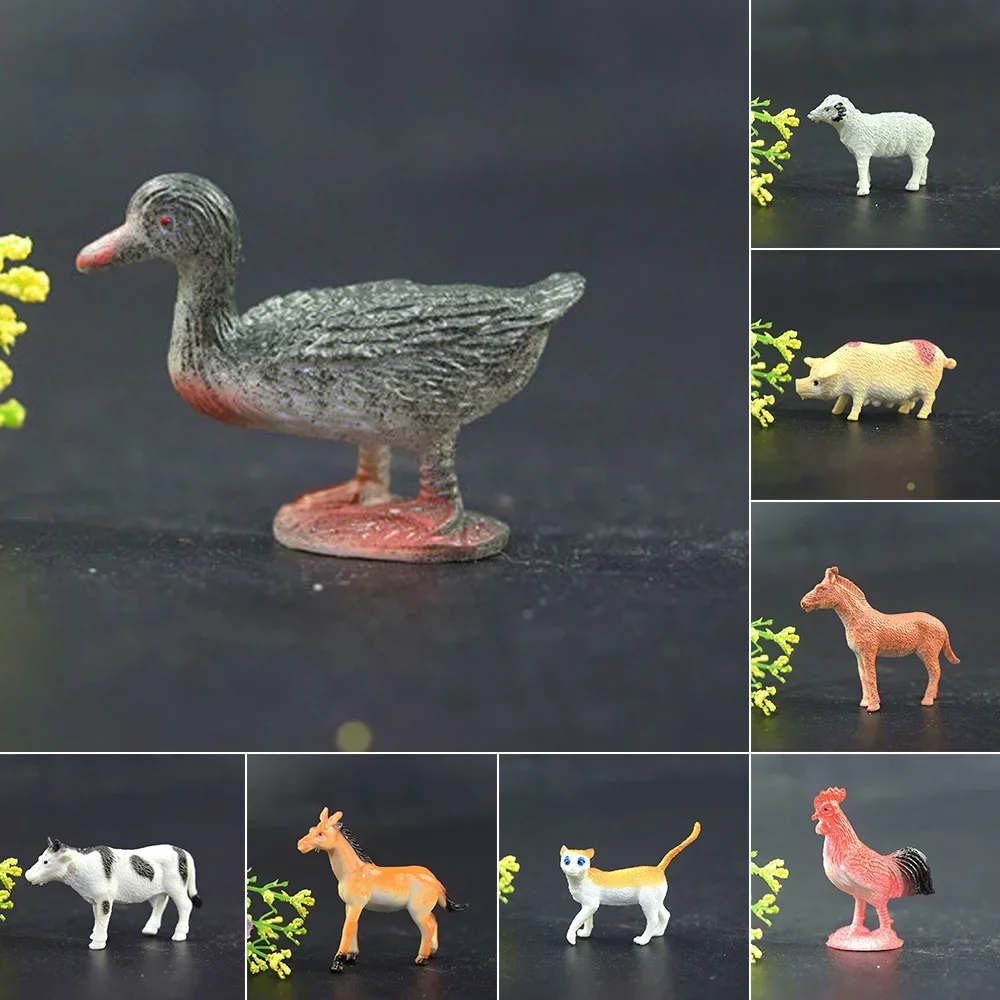 

12 шт., фермерские игрушки, фигурки животных, фигурки животных, детские игрушки, детские подарки, украшения, игровой набор для двора