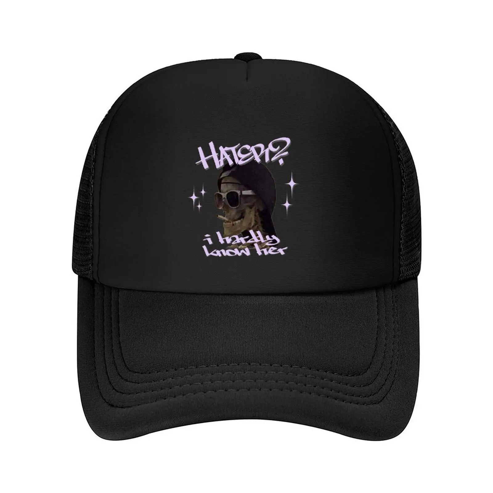 

Hater i hardly know her! Baseball Cap New Hat Christmas Hat Male hat Icon Baseball Men Women's